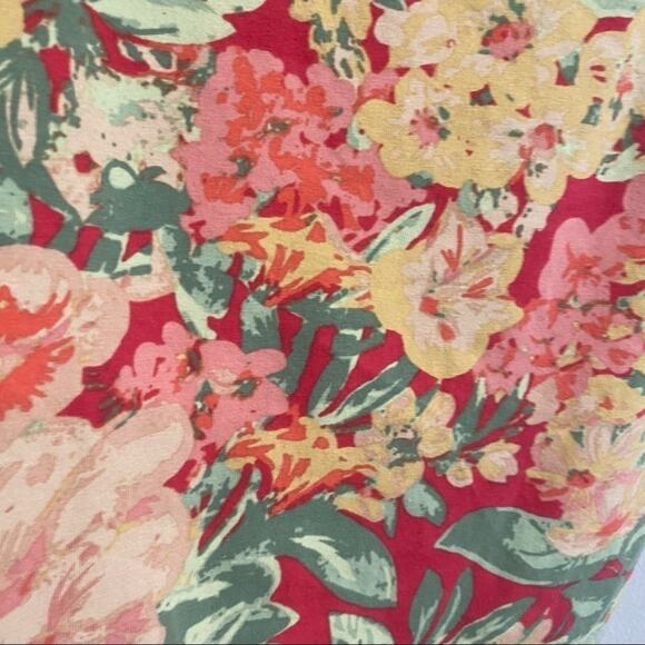 Kimchi Blue Rebecca Coral Floral Sleeveless High Neck Romper NWOT Sz S - Picture 4 of 13